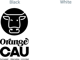 영문버전 오렌지카우 CI 흑/백